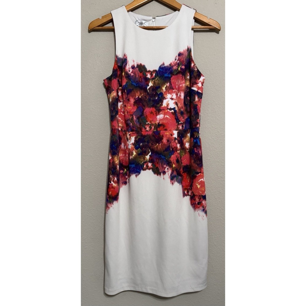 Maggie-L Women's Dress Romantic Floral Spring Watercolor‎ Artsy US-Size 8